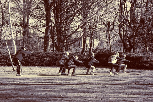 training squats in the park