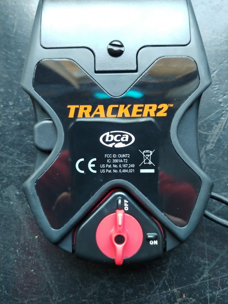 tracker2 backside on/off and batter compartment