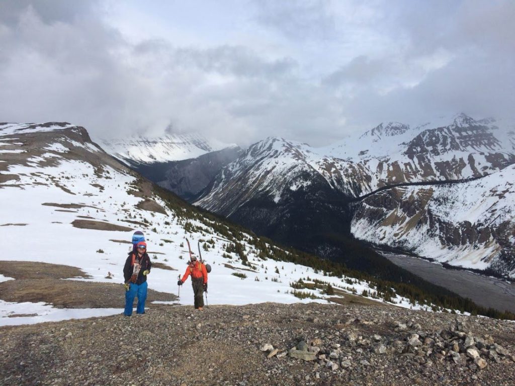 spring snow melt mountain top