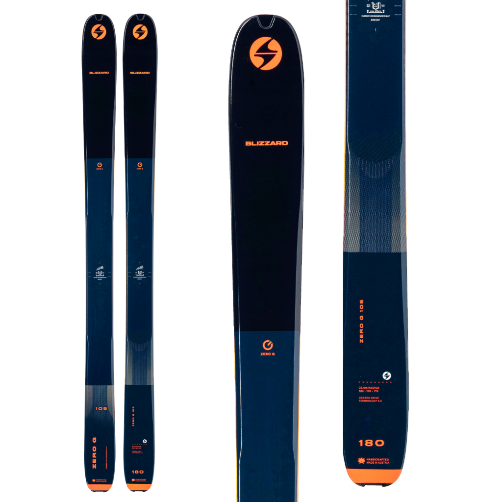 blizzard zero g 105 touring skis